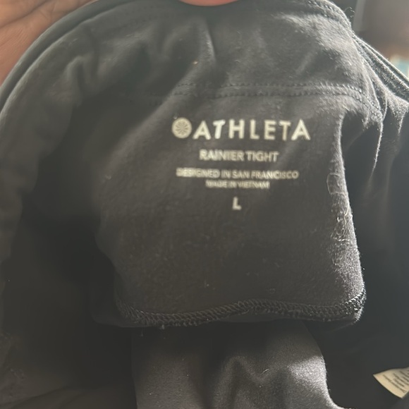 Athleta Rainer Tights Black High Rise Size Large - Picture 5 of 5